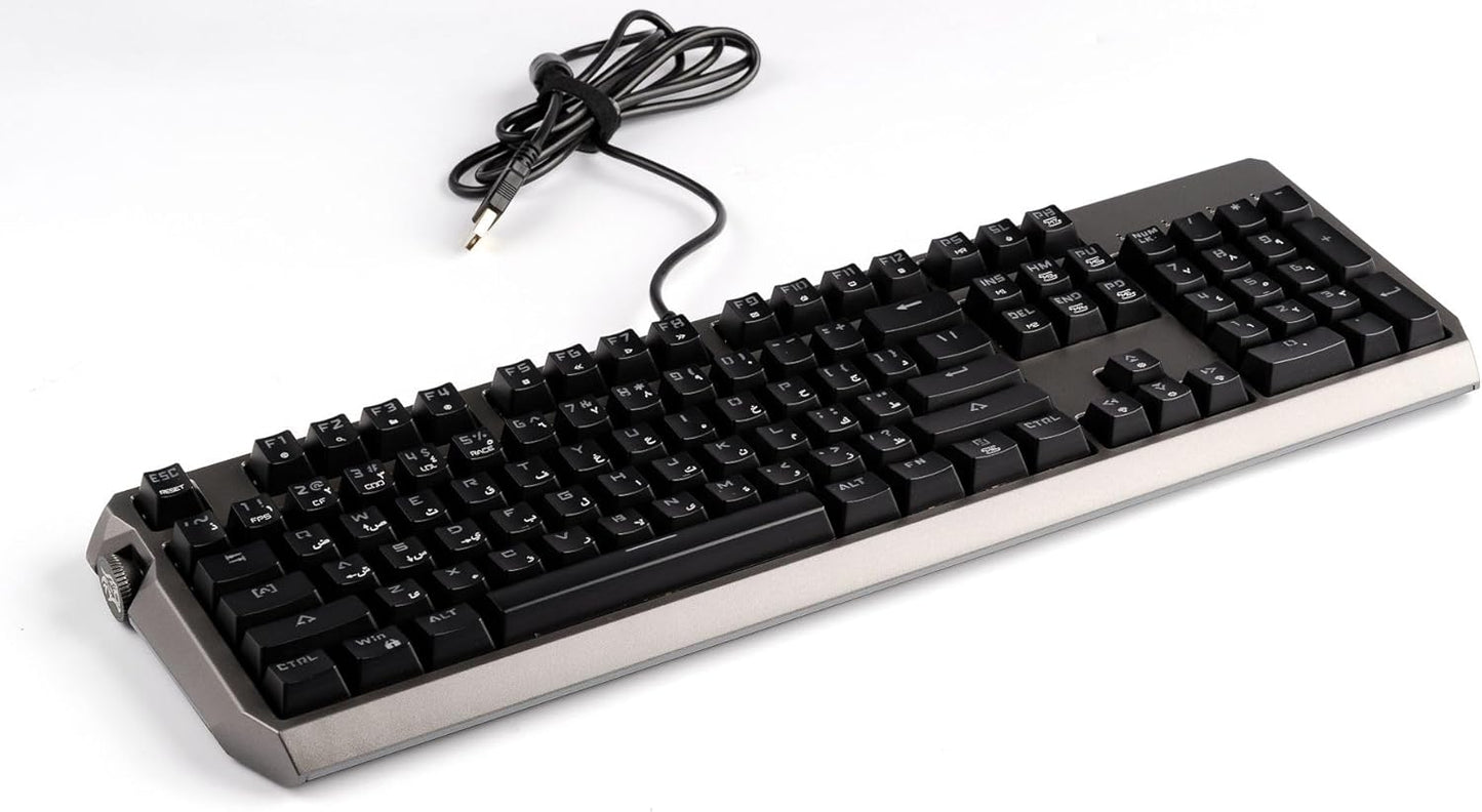 Porodo Gaming Wired Mechanical Gaming Keyboard with Gateron Pro Switch