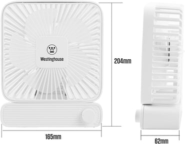 Westinghouse Rechargeable Table Fan with Adjustable Speed Control Knob