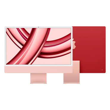 Apple iMac 24-inch (2023) M3 with 8-Core CPU, 8GB RAM, 256GB SSD, 8-Core GPU, Red