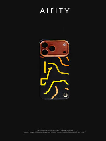 Airity Kevlar Autumn Chestnut Case for iPhone 17 Pro / iPhone 17 Pro Max-Black