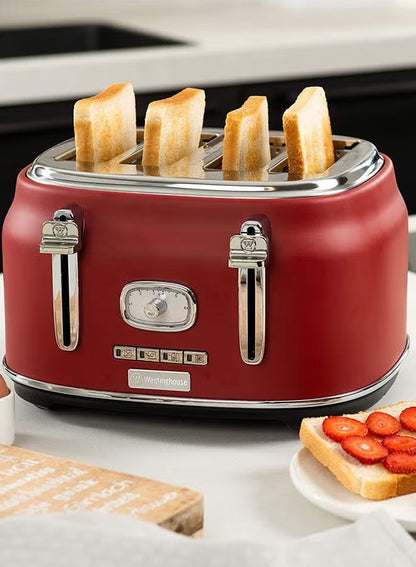 Westinghouse Retro 4-Slice Toaster Red