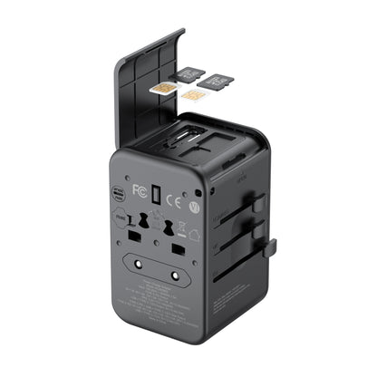 65W Global Travel Charger with 4 Type-C Ports & 1 USB & Storage Box
