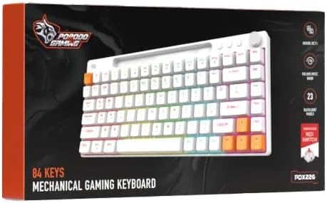 Porodo Gaming Wired Mechanical Keyboard - White