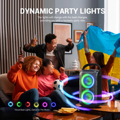 W-KING 180W Powerful Bluetooth Party Speaker