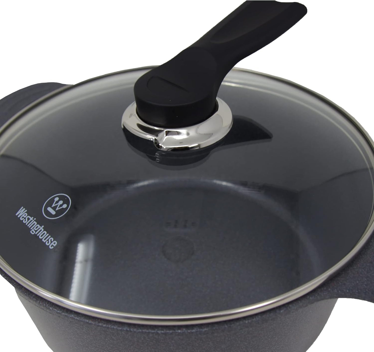 WESTINGHOUSE CERAMIC NON-STICK CASSEROLE GREY 24 CM