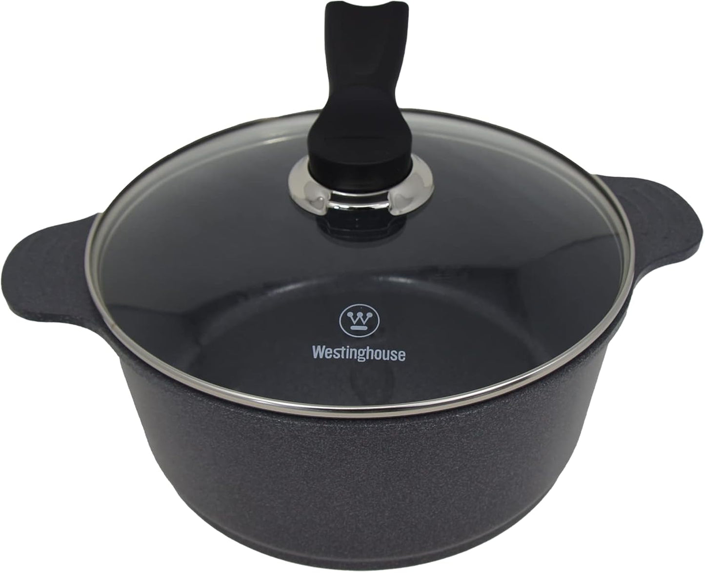 WESTINGHOUSE CERAMIC NON-STICK CASSEROLE GREY 24 CM