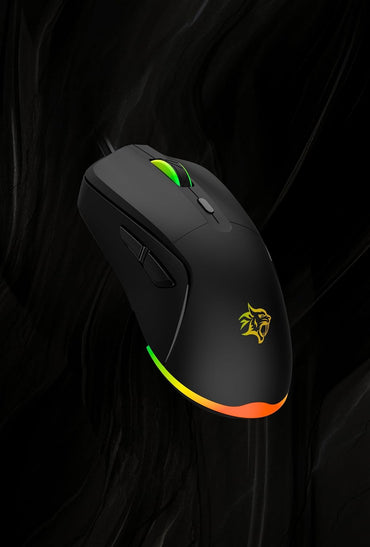 Porodo Gaming Wired Mouse DPI 7200 with RGB Light