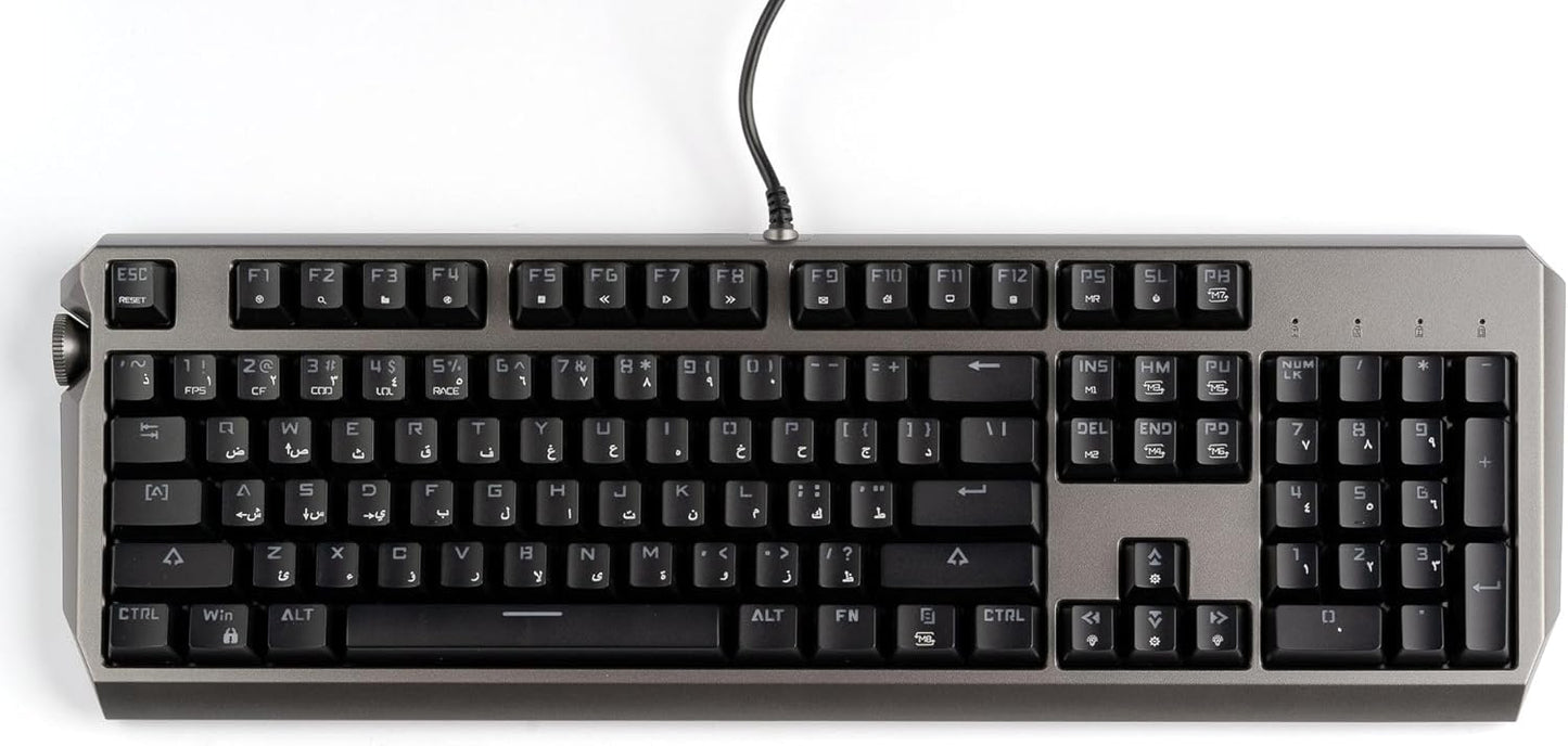 Porodo Gaming Wired Mechanical Gaming Keyboard with Gateron Pro Switch