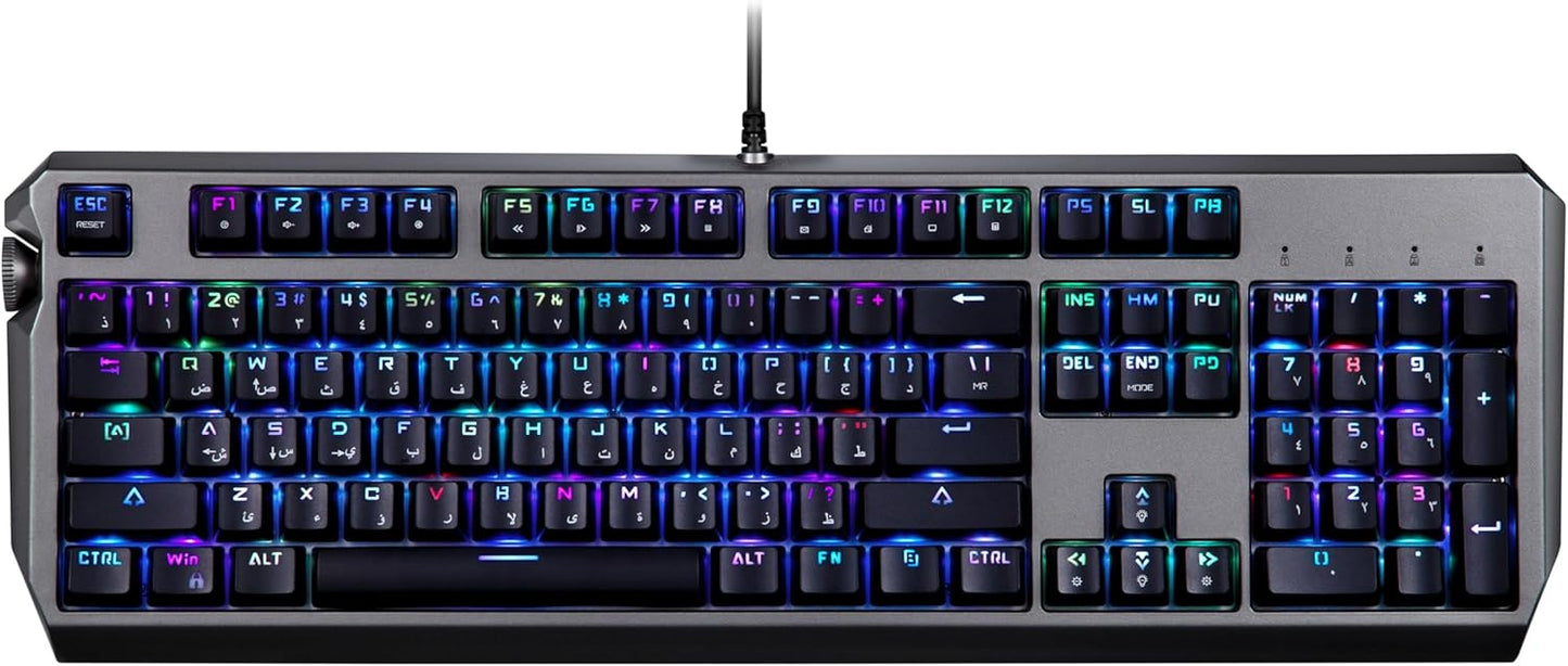 Porodo Gaming Wired Mechanical Gaming Keyboard with Gateron Pro Switch