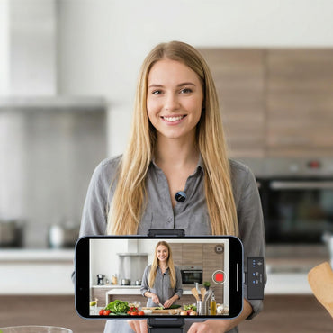 Microphone for Type-C Devices, 2 Mics & 1 Receiver, 360° Pickup, 40m Working Range, Intelligent Noise Reduction