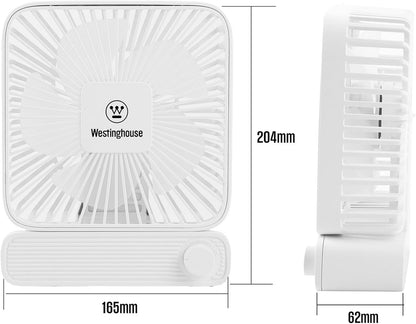 Westinghouse Rechargeable Table Fan with Adjustable Speed Control Knob