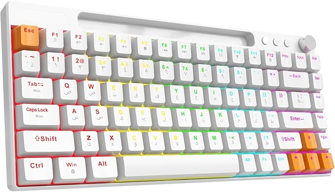Porodo Gaming Wired Mechanical Keyboard - White
