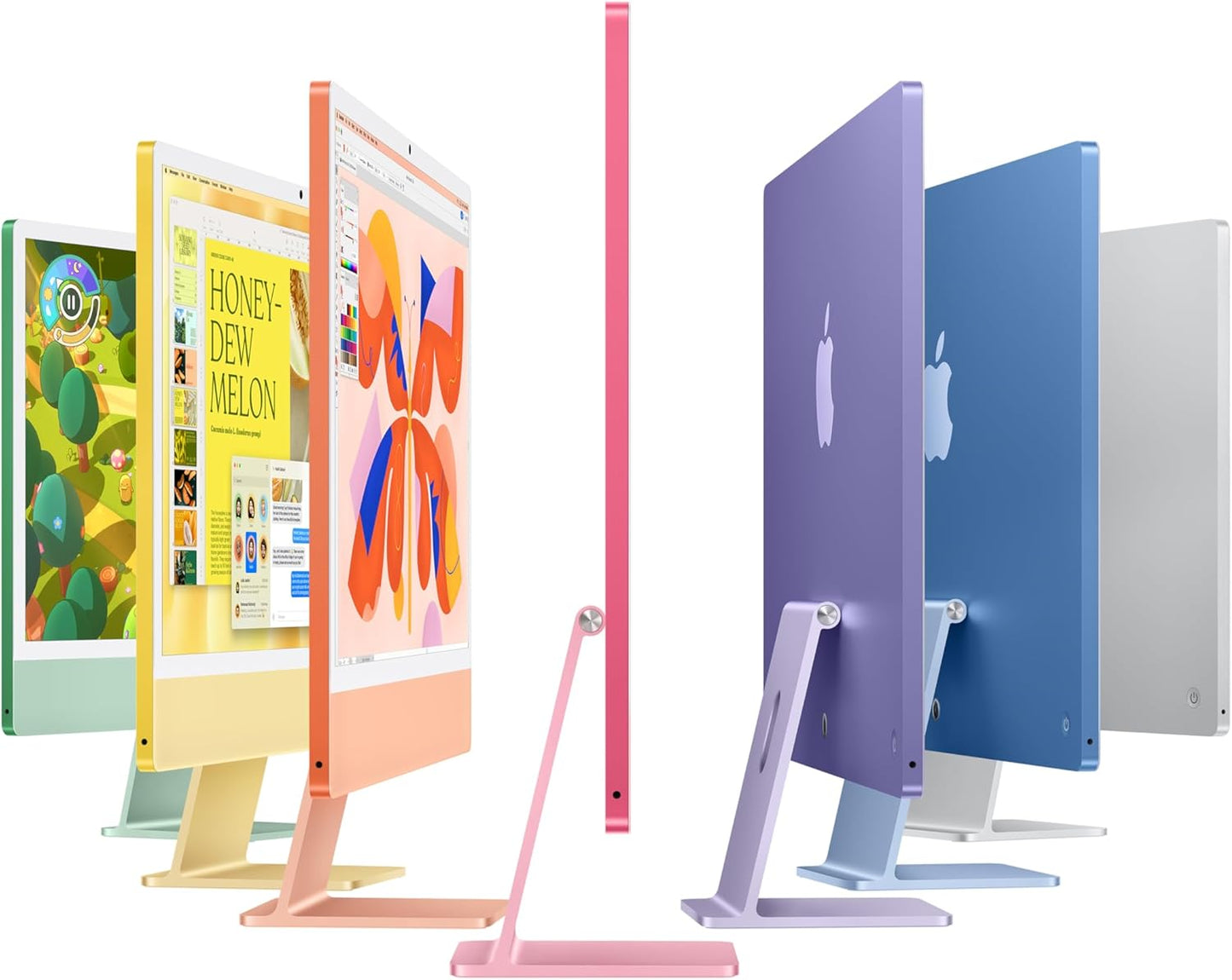 Apple iMac 24-inch 2024, M4 with 10-Core CPU, 10-core GPU, 16GB RAM, 256GB SSD, Silver