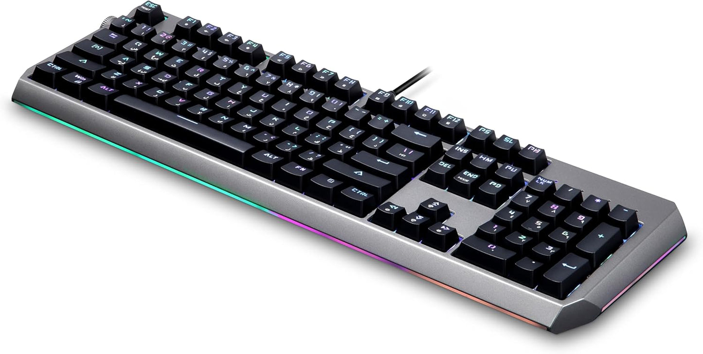 Porodo Gaming Wired Mechanical Gaming Keyboard with Gateron Pro Switch