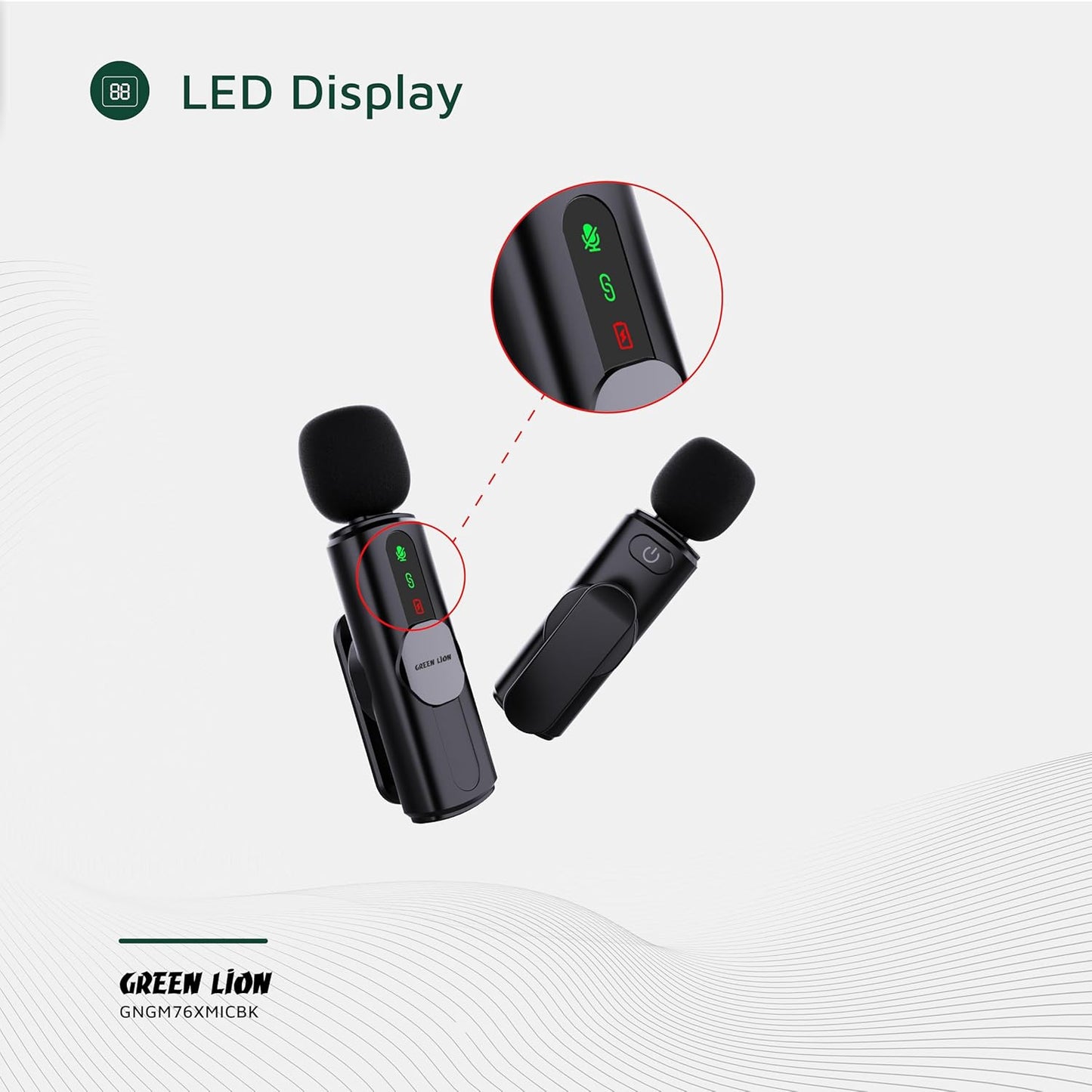 Dual Microphone 3-In-1, 20M Transmission Range