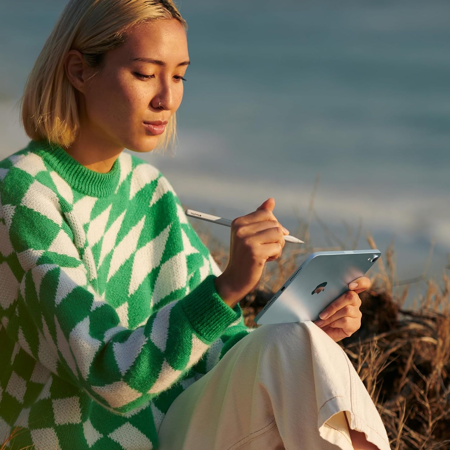 Apple iPad mini 7 (2024), Wi-Fi 128GB, with FaceTime- Blue