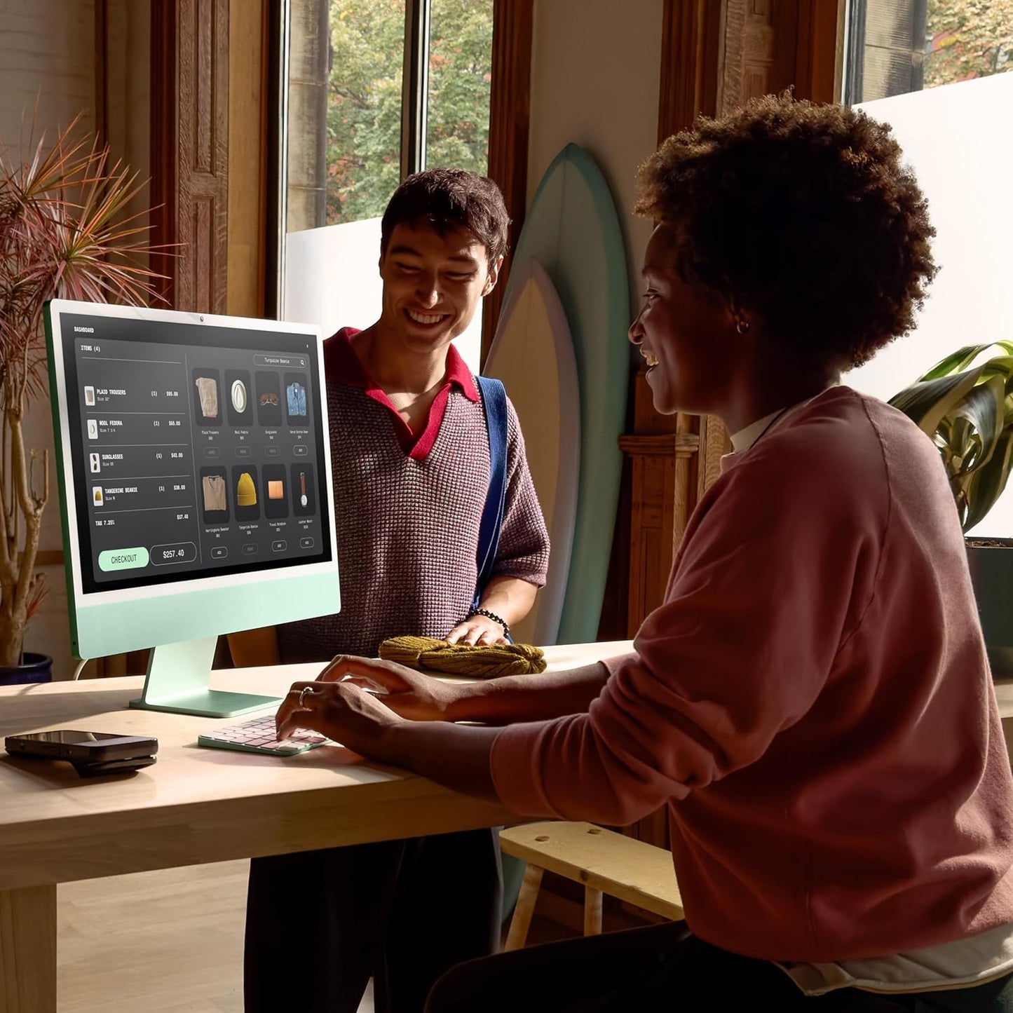 Apple iMac 24-inch 2024, M4 with 10-Core CPU, 10-core GPU, 16GB RAM, 256GB SSD, Silver