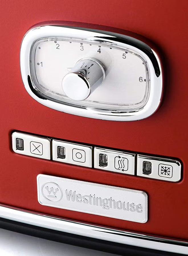 Westinghouse Retro 4-Slice Toaster Red