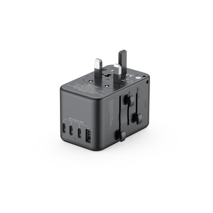 65W Global Travel Charger with 4 Type-C Ports & 1 USB & Storage Box