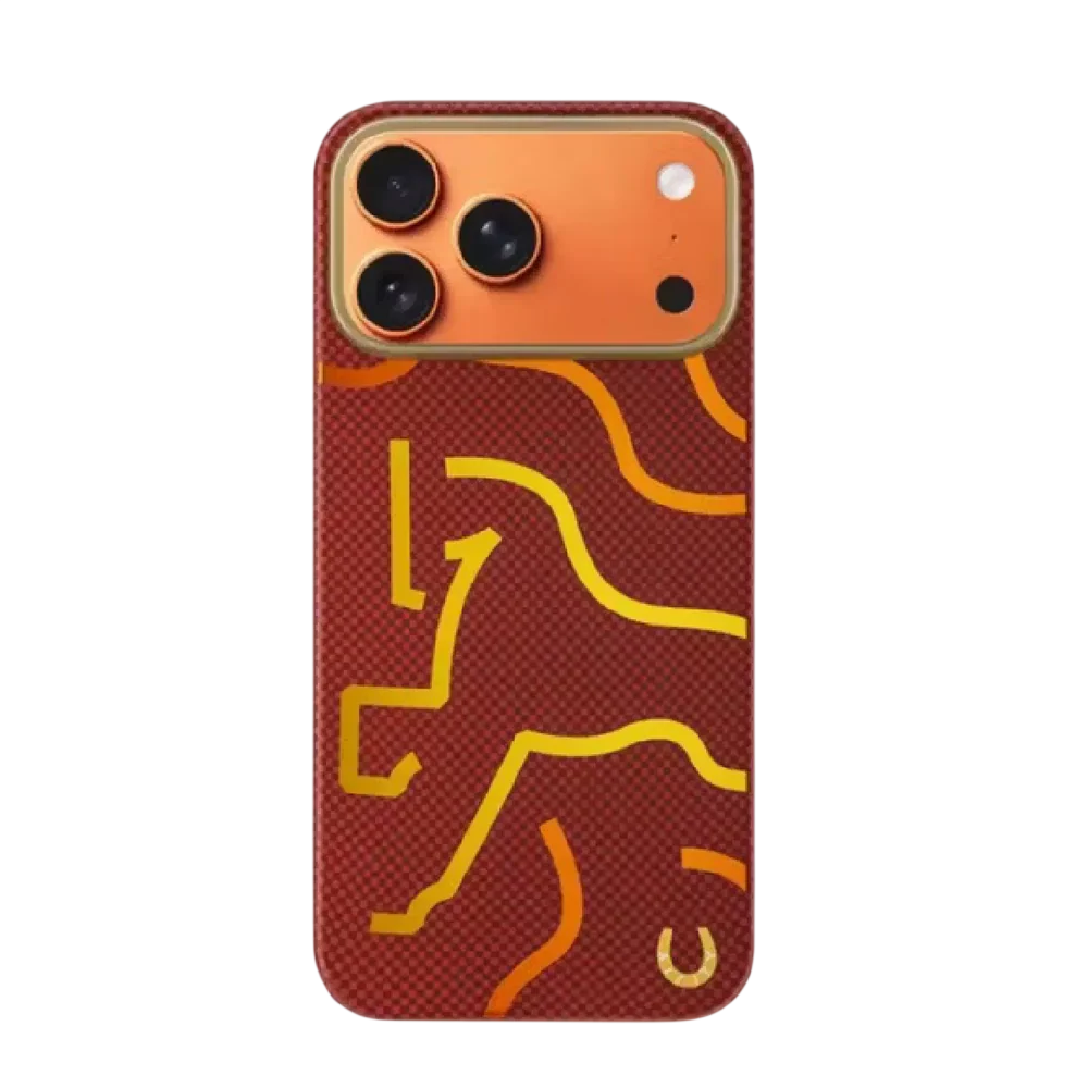 Airity Kevlar Autumn Chestnut Case for iPhone 17 Pro / iPhone 17 Pro Max-Black