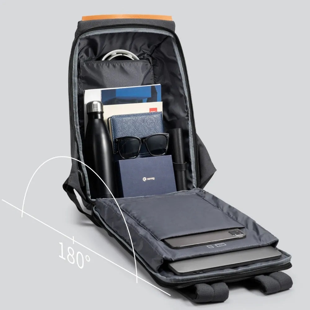 Kingsons 16L Ultra Lightweight Commuter Backpack – Compact & Laptop-Friendly Daypack, Unisex Design, Dark Grey