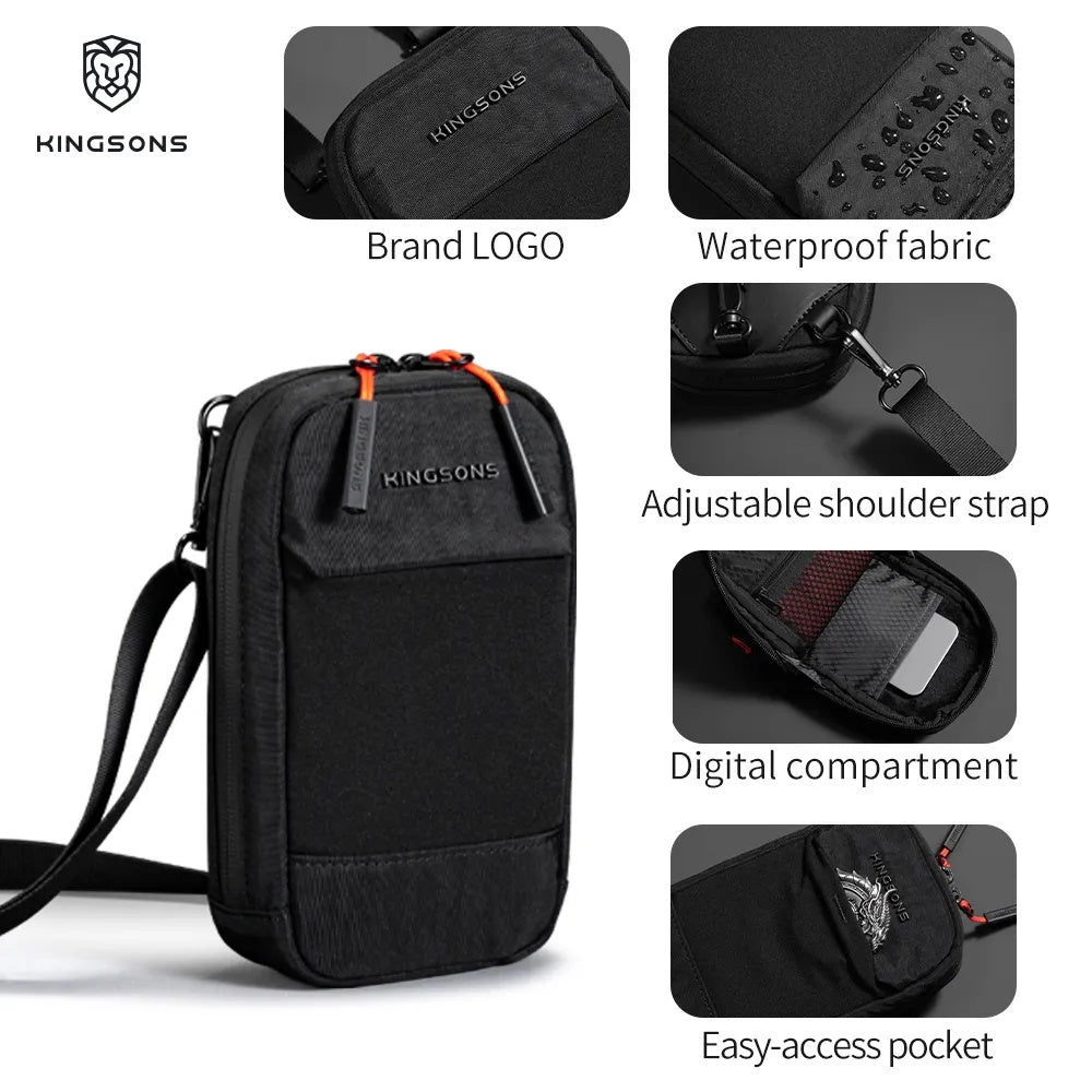 Kingsons Multifunctional Fashion Sling Bag – Waterproof Lightweight Crossbody Messenger Bag