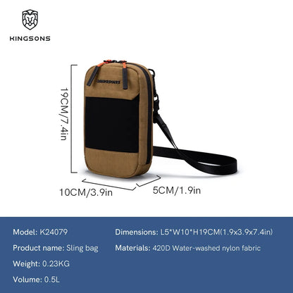 Kingsons Multifunctional Fashion Sling Bag – Waterproof Lightweight Crossbody Messenger Bag
