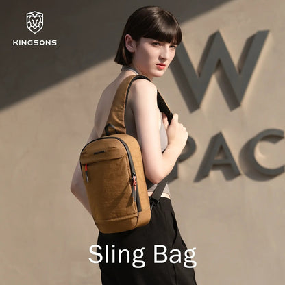 Kingsons Waterproof Chest Bag – Fashion Designer Crossbody Shoulder Sling Bag