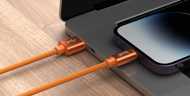 Lighning Cable 3A Fast Charging Orange - Premium USB-C Cable