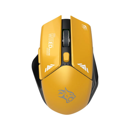 Porodo Gaming Wireless Mouse Gaming Design DPI 1600 -Yellow