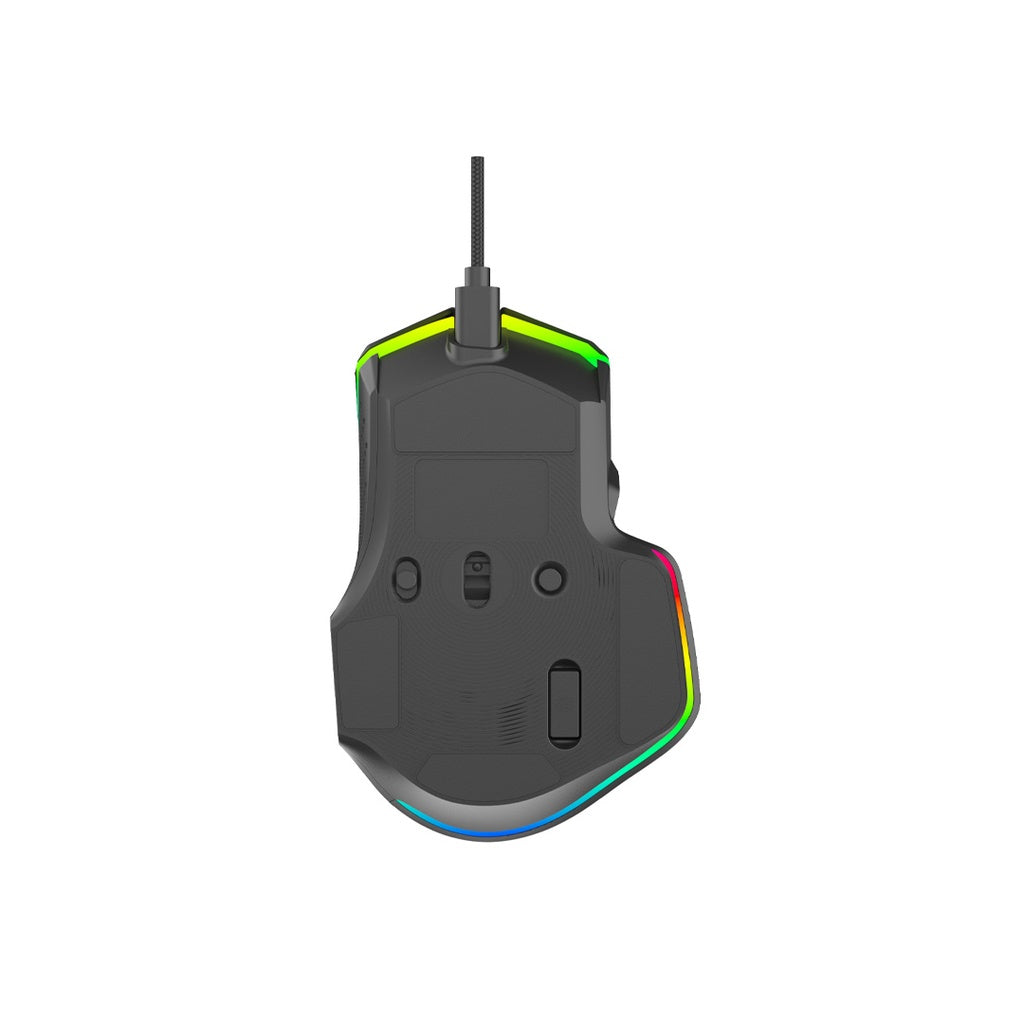 Porodo Gaming 9D Wired Mouse DPI 12800 with 13 Modes RGB Light