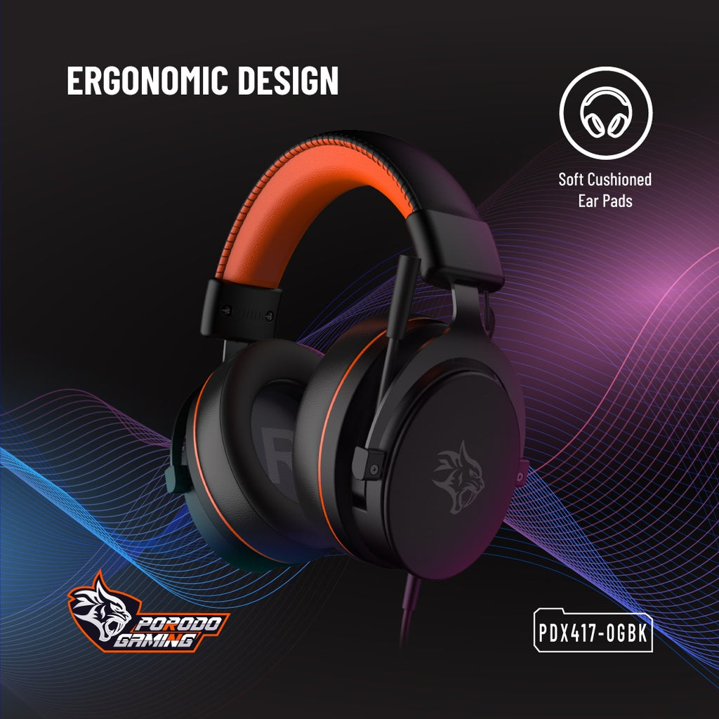 Porodo Gaming PC RGB ENC Gaming Headphones