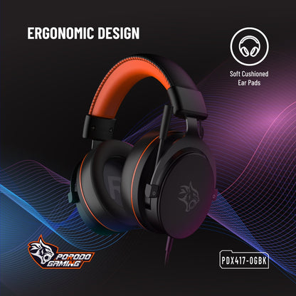 Porodo Gaming PC RGB ENC Gaming Headphones