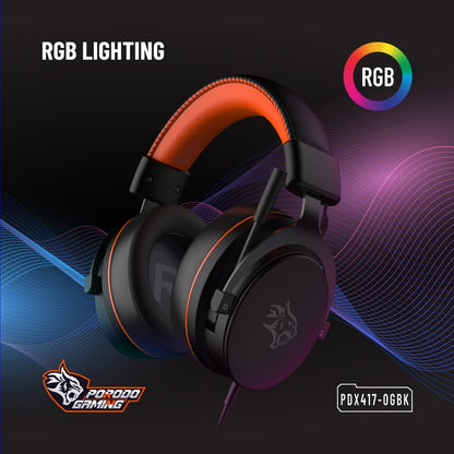 Porodo Gaming PC RGB ENC Gaming Headphones