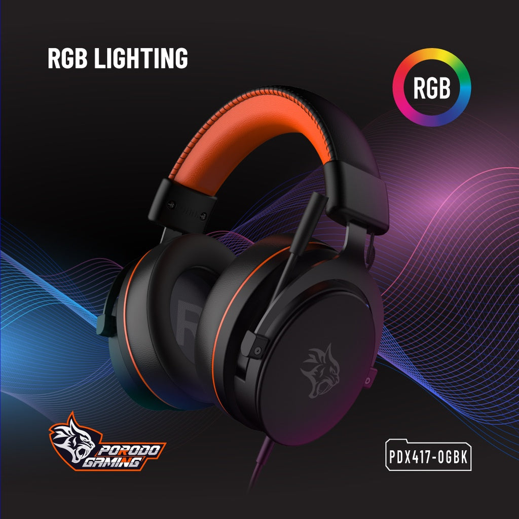 Porodo Gaming PC RGB ENC Gaming Headphones