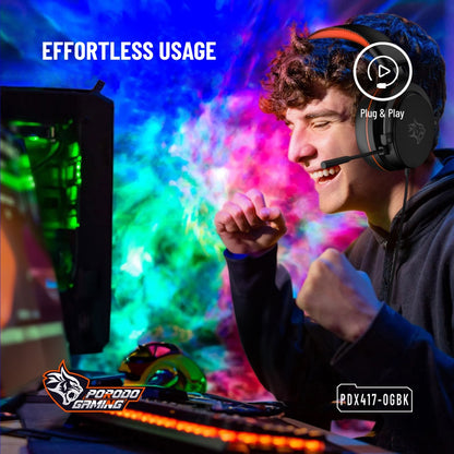 Porodo Gaming PC RGB ENC Gaming Headphones
