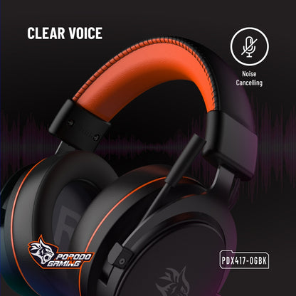 Porodo Gaming PC RGB ENC Gaming Headphones