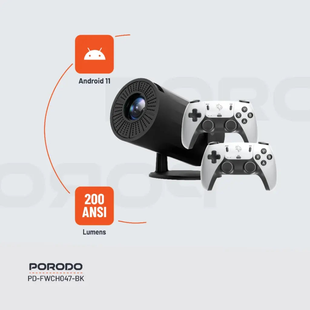Porodo Gaming Projector with Controllers