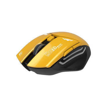 Porodo Gaming Wireless Mouse Gaming Design DPI 1600 -Yellow