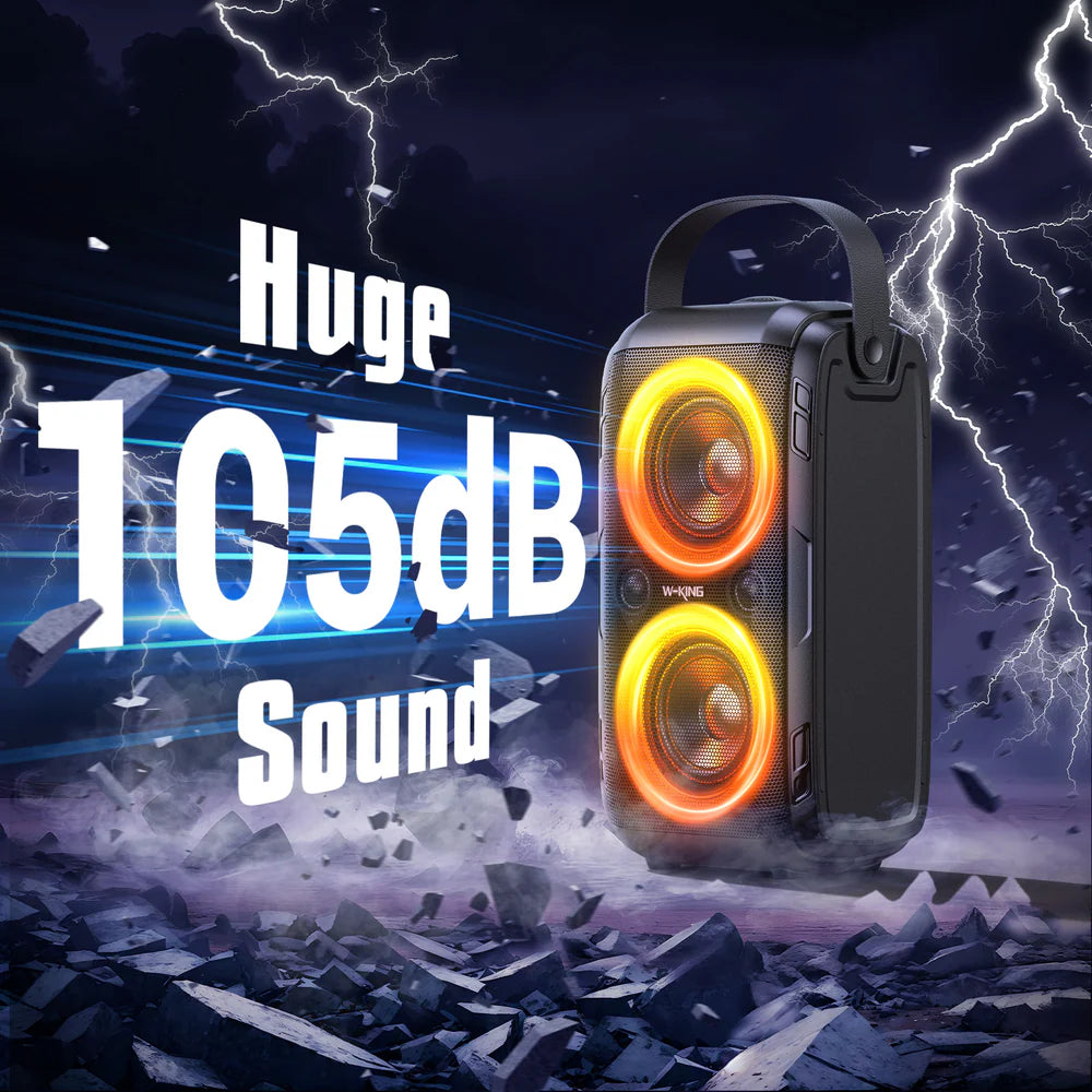 W-KING 180W Powerful Bluetooth Party Speaker
