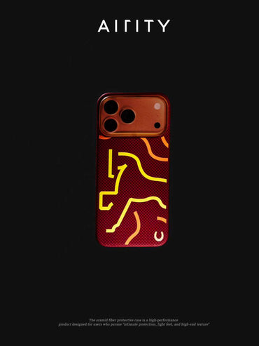 Airity Kevlar Autumn Chestnut Case for iPhone 17 Pro / iPhone 17 Pro Max-Red