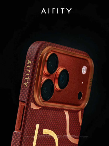 Airity Kevlar Autumn Chestnut Case for iPhone 17 Pro / iPhone 17 Pro Max-Red