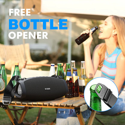 W-KING 120W Portable Outdoor Bluetooth Speaker With Powerful Bass