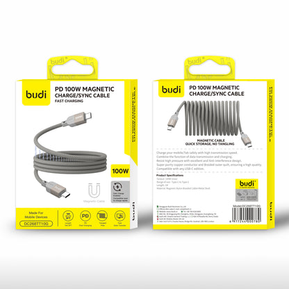 PD 100W Magnetic Charger Cable USB-C to USB-C Ultra Fast Charging Cable