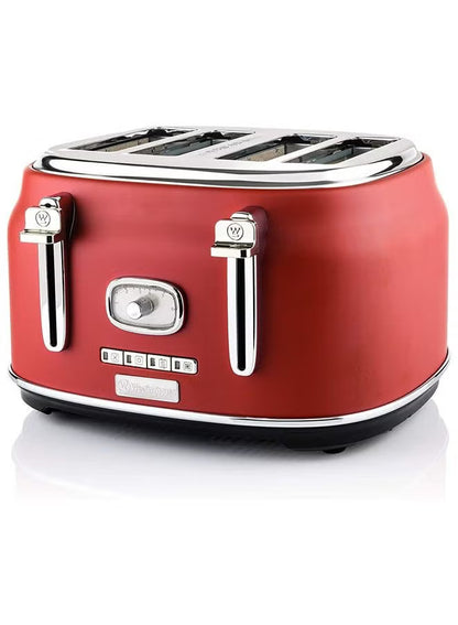 Westinghouse Retro 4-Slice Toaster Red