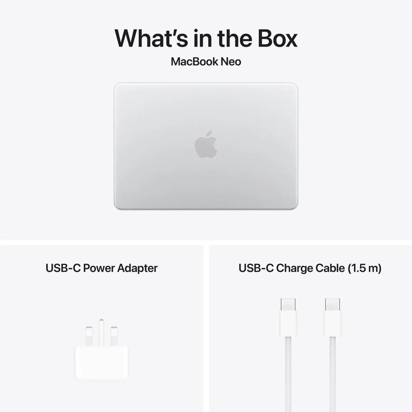 Apple MacBook Neo A18 Pro with Touch ID 13-inch (2026) – 6‑core CPU 512GB- Silver