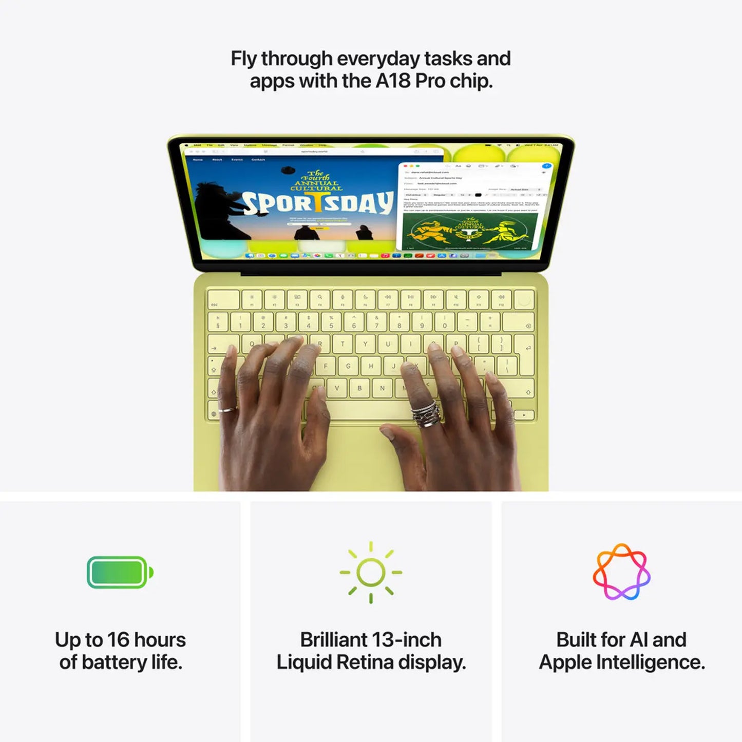 Apple MacBook Neo A18 Pro with Touch ID 13-inch (2026) – 6‑core CPU 512GB- Silver