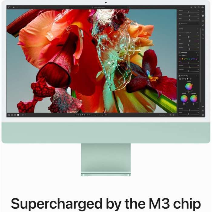 Apple iMac 24-inch (2023) M3 with 8-Core CPU, 8GB RAM, 256GB SSD, 8-Core GPU, Green