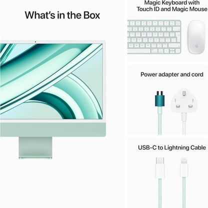 Apple iMac 24-inch (2023) M3 with 8-Core CPU, 8GB RAM, 256GB SSD, 8-Core GPU, Green