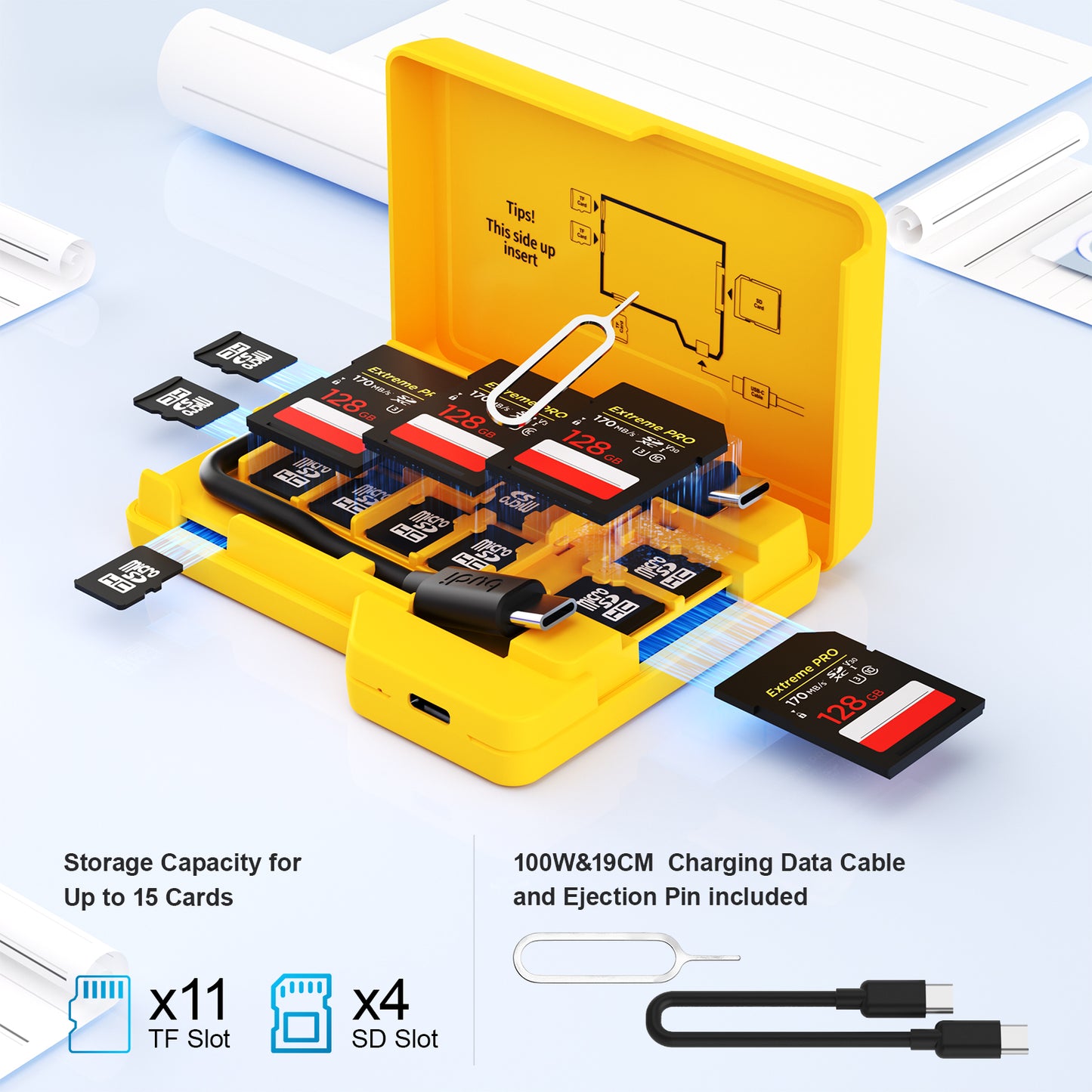 Professional USB 3.0 Multi-Card Reader for SD & TS Cards – Fast Data Transfer